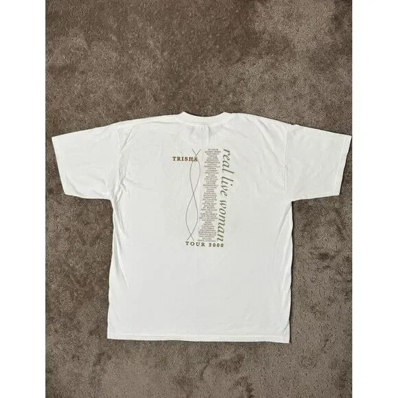 Vintage Mens Tshitr Country Trisha Yearwood 2000 tour t shirt, Music Size XL - Picture 5 of 13